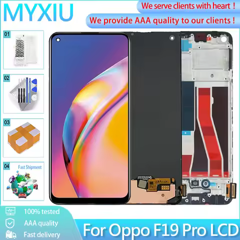 6.43'' Original For Oppo F19 Pro CPH2285 LCD Display Touch Screen Digitizer Assembly Replacement For