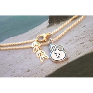 14k gold Bracelet BT21 (925 silver) pendant