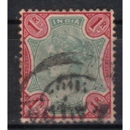 India 1892 QV SG106 1r. One Rupee VF Used (Stamp R016)