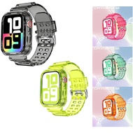 Jelly Silicone Strap for IWatch Series 10 42mm 46mm Transparent Rubber Band