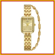 ◹    Lovito Watch For Woman Gold Chains Seiko Watch Stainless Steel Ladies Watch Bracelet watch Re
