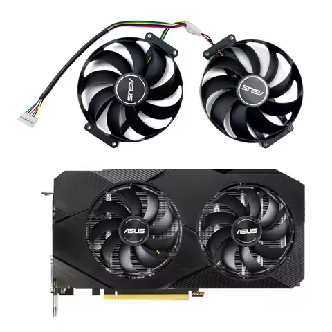 ASUS FDC10H12S9-C T129215SU 6PIN RTX 2060 Super GPU Fan for ASUS GTX 1660 1660Ti Dual EVO OC RTX2070