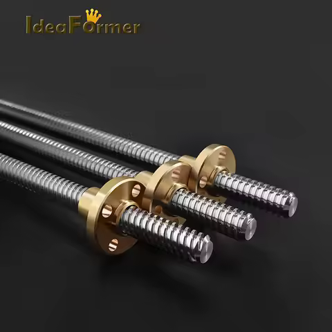 T8 Lead Screw OD 8mm Lead 4mm/2mm/8mm Pitch 2mm Lenght 200mm 250mm 300mm 350mm 400mm 450mm 500mm Wit