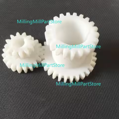 2pcs POM High&Low Transmission Gear CJ0618&JET BD-6 Mini Lathe T29xT21&T20xT12 Spindle Duplicate Dou