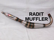 Knalpot kolong telo kolong bawah satria 2 TAK HIU DAN LUMBA