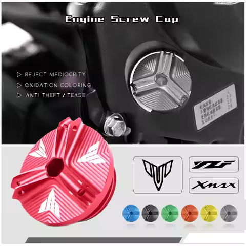 CNC Engine Screws for YAMAHA MT03 MT07 MT10 YZF R1 R6 R3 R1M Xmax 300 400 FZ1 FZ6 FZ8 Oil Drain Plug