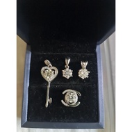 1ct Pendant Lab-grown Diamond Mossanite with GRA certificate and card