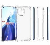 For Mi 11 5G 小米 Xiaomi Slim Shockproof Soft Cover Case Clear 4X Anti-Shock Performance 4角防撞貼身透明電話套