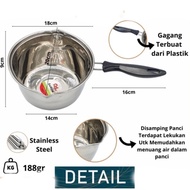 Sauce Pan Ganom Stainless Steel Milk Pan/ 18cm and 20cm