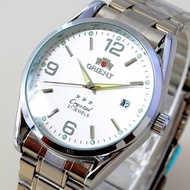 ORIENT Newest Men Classic Stainless Steel Case Automatic Luminous Calendar Men Mechanical Watch with