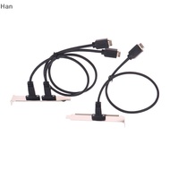 Han 50cm USB 3.2 Front Panel Header Type-E To USB-C Type C Female Connector Extension Wire Cable TYP