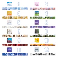 100pcs Stiker Kertasselotip Washi Gambar Pemandangan Untuk Dekorasi