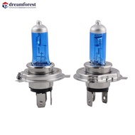 DREAMFOREST 2Pcs H4/HB2 9003 car Ultra White 100W 6000K Bright Halogen Headlight Bulb E3N5