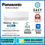 Panasonic Standard Inverter R32 Series Air Conditioner 1.0HP / 1.5HP / 2.0HP / 2.5HP ~ CS-PU9AKH / C