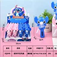 Cartoon Cartoon Stitch Fan Mini Press Handheld Stitch Blue Bunny Kuromi Summer Fan Prize Gift USB & 