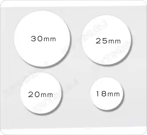 50PCS Round Shape 18mm/20mm/25mm/30mm ID 125KHZ Tag plastic(PVC) Coin Cards with glue Adhesive