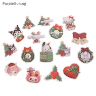 PurpleSun 62Pcs Christmas Stickers Hello Kitty Cinnamoroll Kuromi My Melody Waterproof Sticker For Laptop Luggage Christmas Gift SG