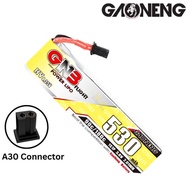 Gaoneng GNB 3.8HV 530mAh 90C 1S Lipo Battery with A30 Connector (compatible with BT2.0 connector) GN