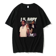 Rapper Lil Graphic T-shirt Regular Men Hip Hop Rock Tee Shirt Men's 100% Pure Cotton Tshirt Male Loose Streetwear XS-4XL-5XL-6XL