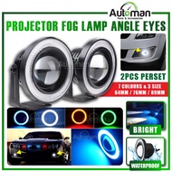 Car Universal Fog Lamp COB LED Angle Eyes Helo Ring COB Projector Fog Lamp Spot Lights White LED Spo