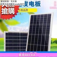 單晶 200w瓦 太陽能板 家用 12v24V  100w 太陽能電板