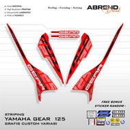 Abrend Decal - STRIPING MIO GEAR STICKER GEAR 125 YAMAHA GEAR STICKER/ STICKER/ CUSTOM MIO GEAR SKOT