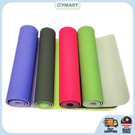 YOGA MAT - 173 X 61CM 6MM PVC WITH BAG