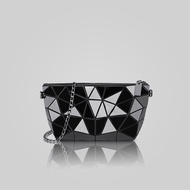 Summer Laser Small Bag Female New Style Trendy Issey Miyake Geometric Bag Diamond Crossbody Diamond Chain Bag Folding Bag