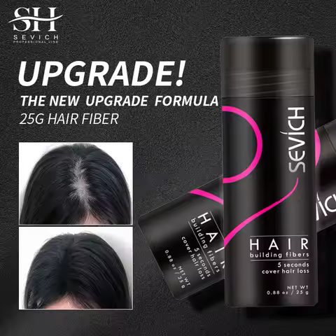 Sevich Hair Fiber Building Thin Loss Concealer Spray Refill Keratin Fibers Hair Powder Styling 25g 1