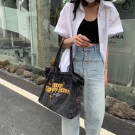 ส่งฟรี!! Denim Tote bag style กระเป๋าสะพายข้าง ทรงย่ามขนาด 20 นิ้ว ผ้ายีนส์ สวย พรีเมียม สไตล์แบรนด์