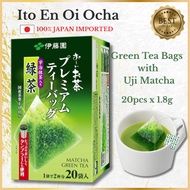 Ito En Oi Ocha Green Tea Bags with Uji Matcha – 20pcs x 1.8g | Japanese Premium Tea