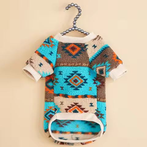 Totems Pet Hoodies for Cats and Dogs Suitable Clothes for Winter Warm Hoodie Clothes Poodle Bichon P