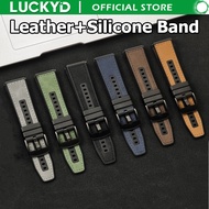 LUCKYD Fashion classic business retro style wrist band for Watch GT 5 4 3 2 Pro 22MM,New leather + s