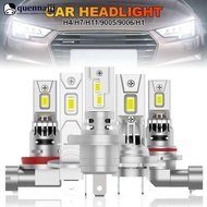 QUENNA 1Pc DC 12V Car LED Headlight H7 H11 H4 9012 9005 9006 H8 H9 LED Lights 6000K Automobile LED L