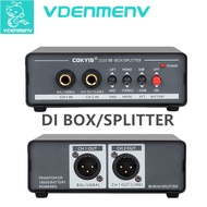 DI20 Active DI Box 2-Channel, Low Noise SPLITTER/DI Boxfor Stage Guitar Recording Mixer