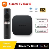 1 Global Version Original Mi TV Box 2Nd Gen 4K Ultra HD 2G 8G BT5.2 Google TV Cast Netflix Smart TV Box S Media Player