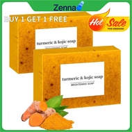 READY STOCK  BUY 1 GET 1 FREE   Kojic Turmeric Face Soap, Kojic Soap, Face Cleansing Soap, Turmeric 