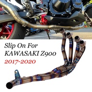 Slip-On For Kawasaki Z900 Z 900 2017 2018 2019 Motorcycle Exhaust Full System Muffler Front Header Pipe Tube