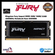 Kingston Fury Impact DDR5 8GB/ 16GB/ 32GB 4800MHz Notebook Ram SODIMM