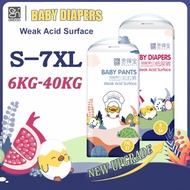 Endebao Baby Diaper S to 7XL Fruit Series XXXXXL Diaper Pants Big Size Diaper for Big Kids