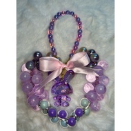 Car Beads Keychain, Colourfull shine beads