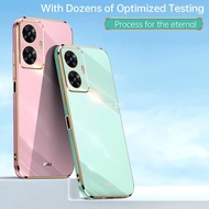 Durable Straight Edge Electroplated Shockproof Phone Case For Realme GT NEO 5 SE 3 2 Master GT 2 Pro 5G Soft TPU Casing Cover