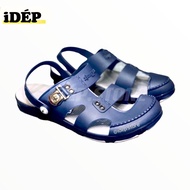 Dép sục nhựa dẻo đi mưa - Giày sandal bít mũi Nam Nữ 3 quai lỗ thoáng khí siêu nhẹ đi biển mùa hè GL