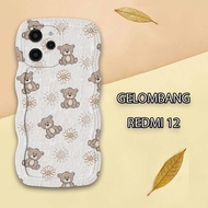 HP Xiaomi Redmi 12 Wave Softcase - Phone Case - Xiaomi Redmi 12 Wave - External.Acc - Bear Motif - F