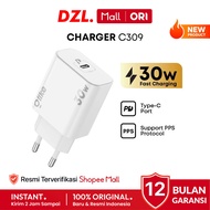 IPHONE DZL - OLIKE C309 1SET Charger + Type C Cable Adapter Fast Charging PD 30W Original Androidiph