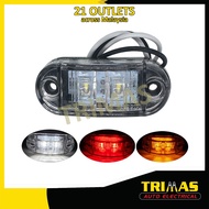 2 LED Side Marker Bright Light Lamp For Bus Car Truck Lorry Trailer 12V 24V