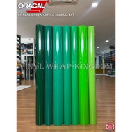 Oracal 651 Gloss / Matte Green Series Car Wrap Vinyl Films Advertising Stickers/ Logos / Cutting Sticker / Balloon DIY