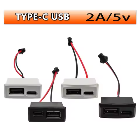 USB Female Socket Type-C Interface A Female USB lamp Charging Socket TPC Power Socket With Wire Conn