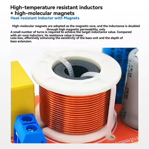 ABVO-High Low Two-Way Audio Crossover 80W Audio Speaker Crossover Home Speakers Filter For Center Bo