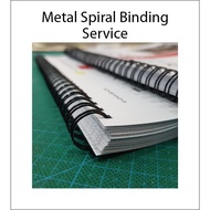 Online Printing Service [ Black & White A4-100gsm digital printing] with Metal Spiral Binding